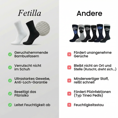 FETILLA Wadenhohe Socken aus hochwertiger Bambusfaser