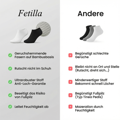 FETILLA KURZE SOCKEN AUS HOCHWERTIGER BAMBUSFASER